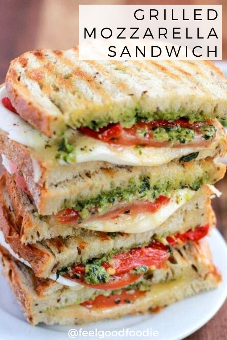 Grilled Mozzarella Sandwich | Recipe | Vegetarian recipes, Healthy recipes, Recipes