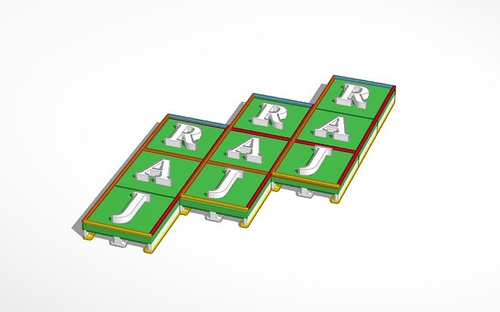 3D design raj | Tinkercad